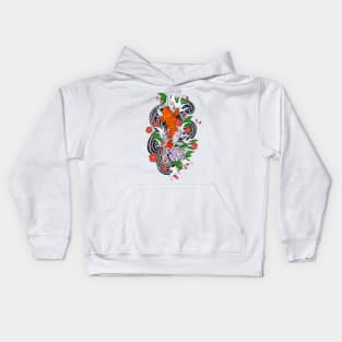 Koi Fish Pond Kids Hoodie